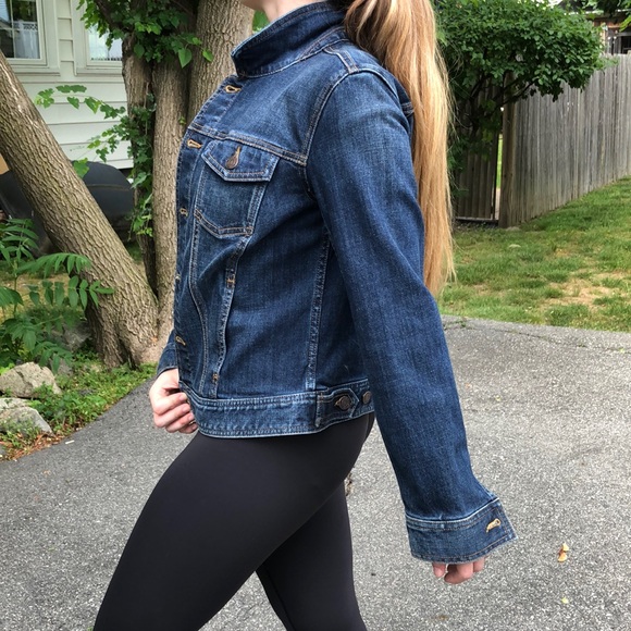 Talbots Petites Dark Wash Jean Jacket - Picture 2 of 4